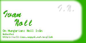 ivan noll business card